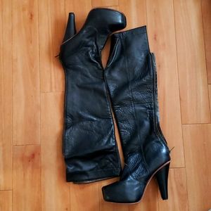 Gee WaWa OTK Leather Boots